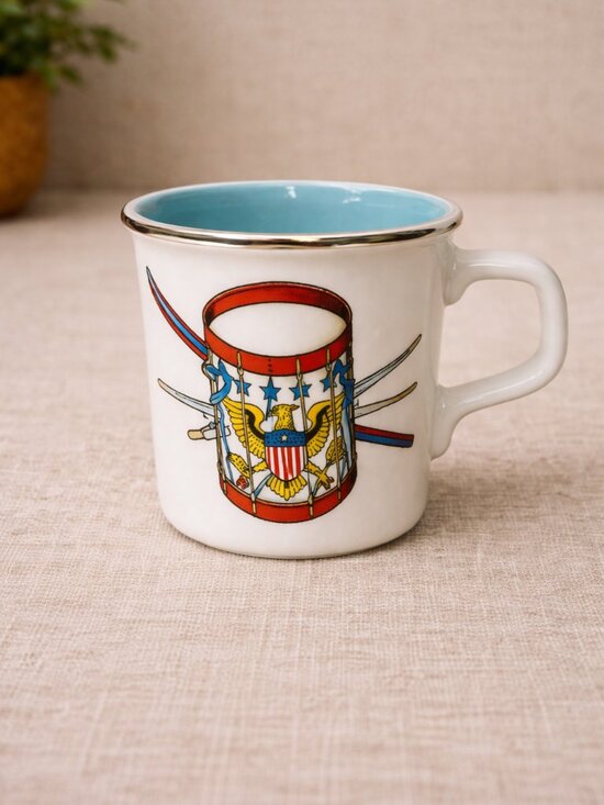Taylor International Other - Taylor International Patriotic Drum Eagle Coffee Mug Cup 10oz USA Vintage